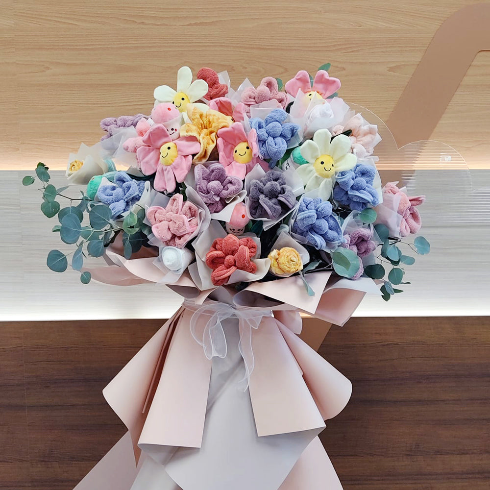 Towel Flower Basket