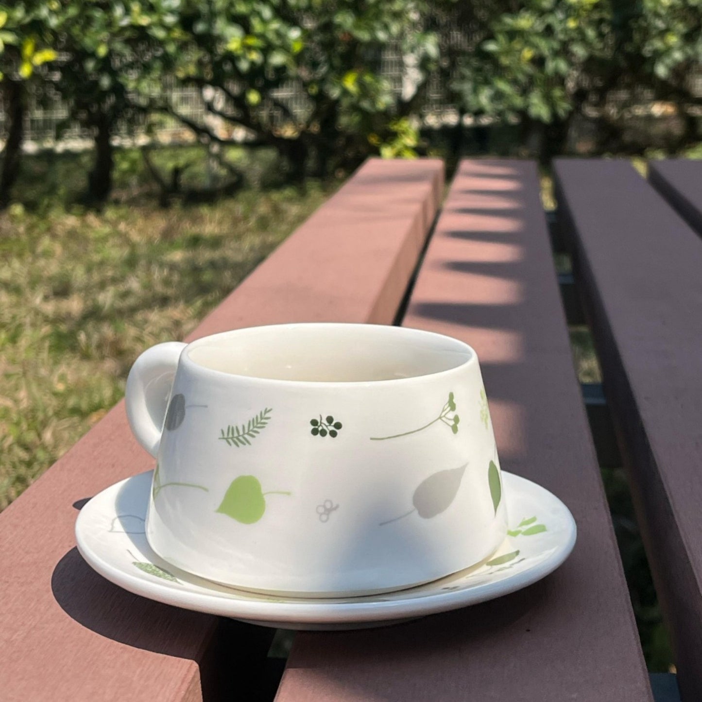 葉子咖啡杯套裝
