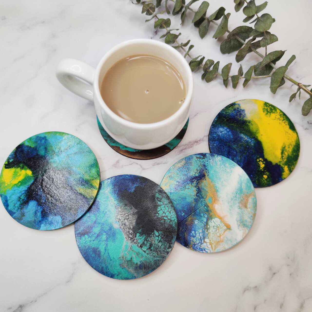 Fluid Art Coaster
