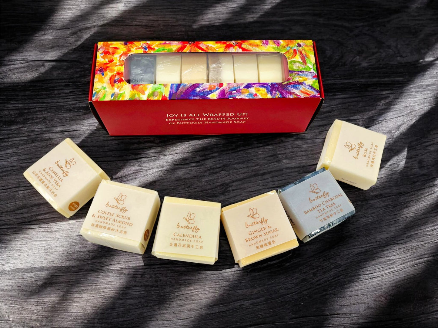 🦋 "Joyful Moments" Handmade Soap Gift Box