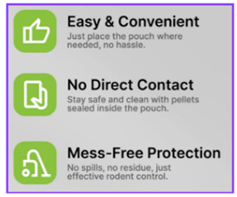 Professional Grade All-Natural Home Rodent & Insect Repellent Pouches