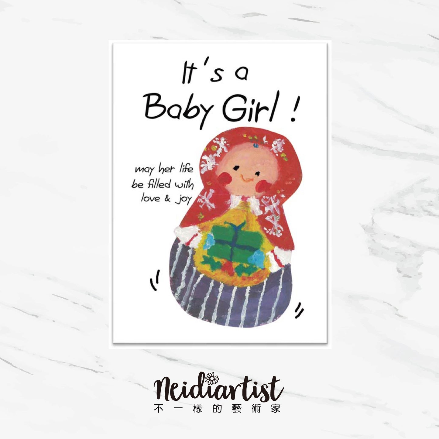 HAND-DRAWN ILLUSTRATED GREETING CARD - 4