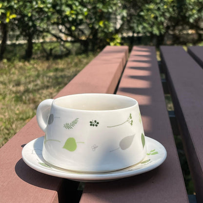 葉子咖啡杯套裝
