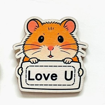 Adorable Animal Reminder Magnet Series 🐱🐹🐶