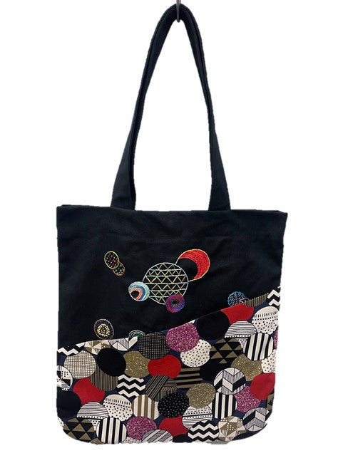 刺繡併布袋  - D