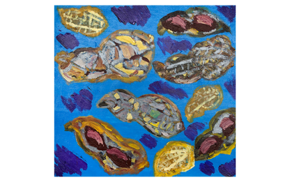 Peanut 6 Artist: Yuen Yan Yu  Year: 2019  Medium: Acrylic  Size: 34cm (W) x 32cm (H)