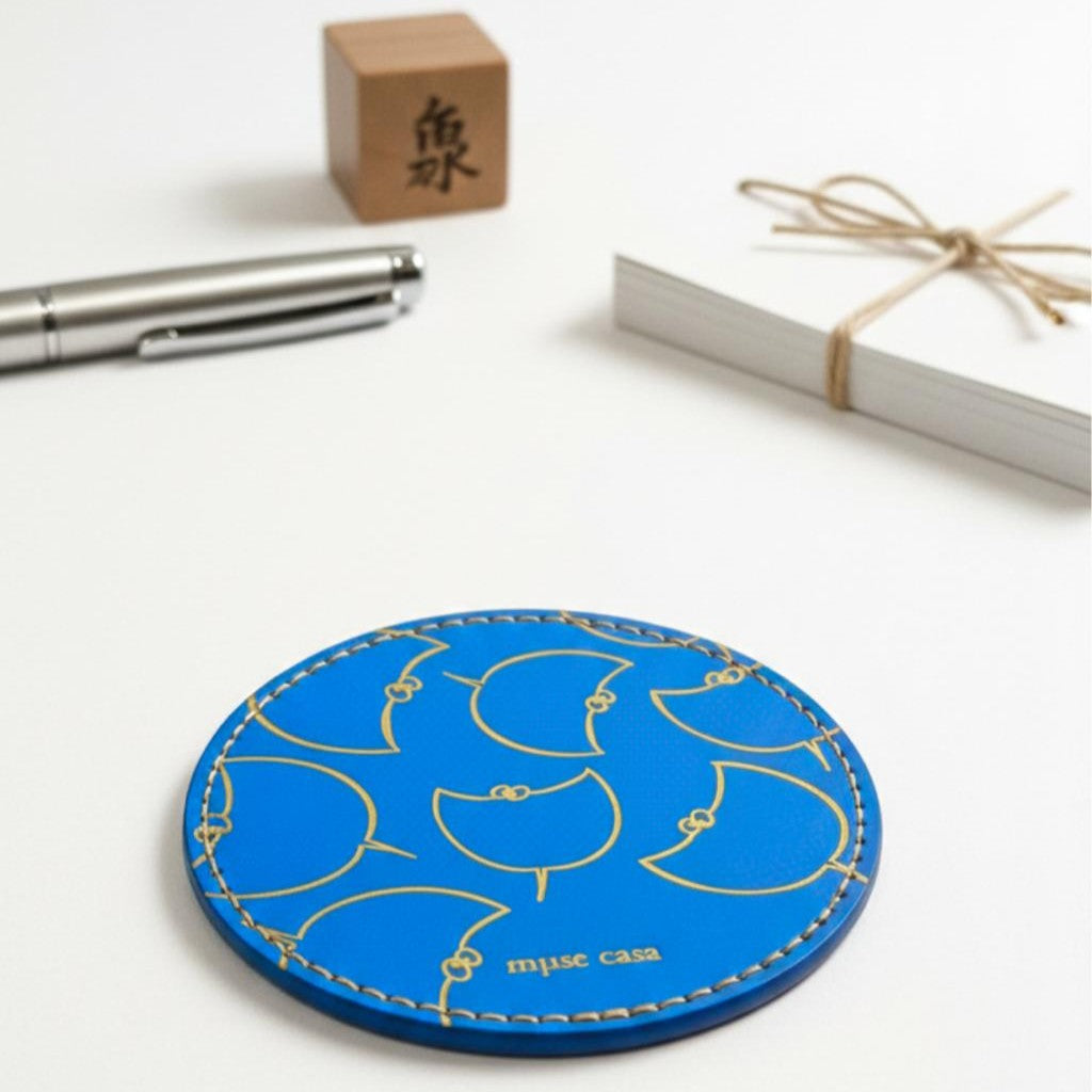 “Manta Ray Series” Leather Coaster