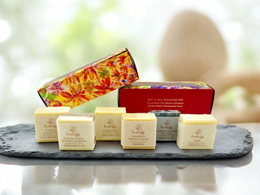 🦋 "Joyful Moments" Handmade Soap Gift Box