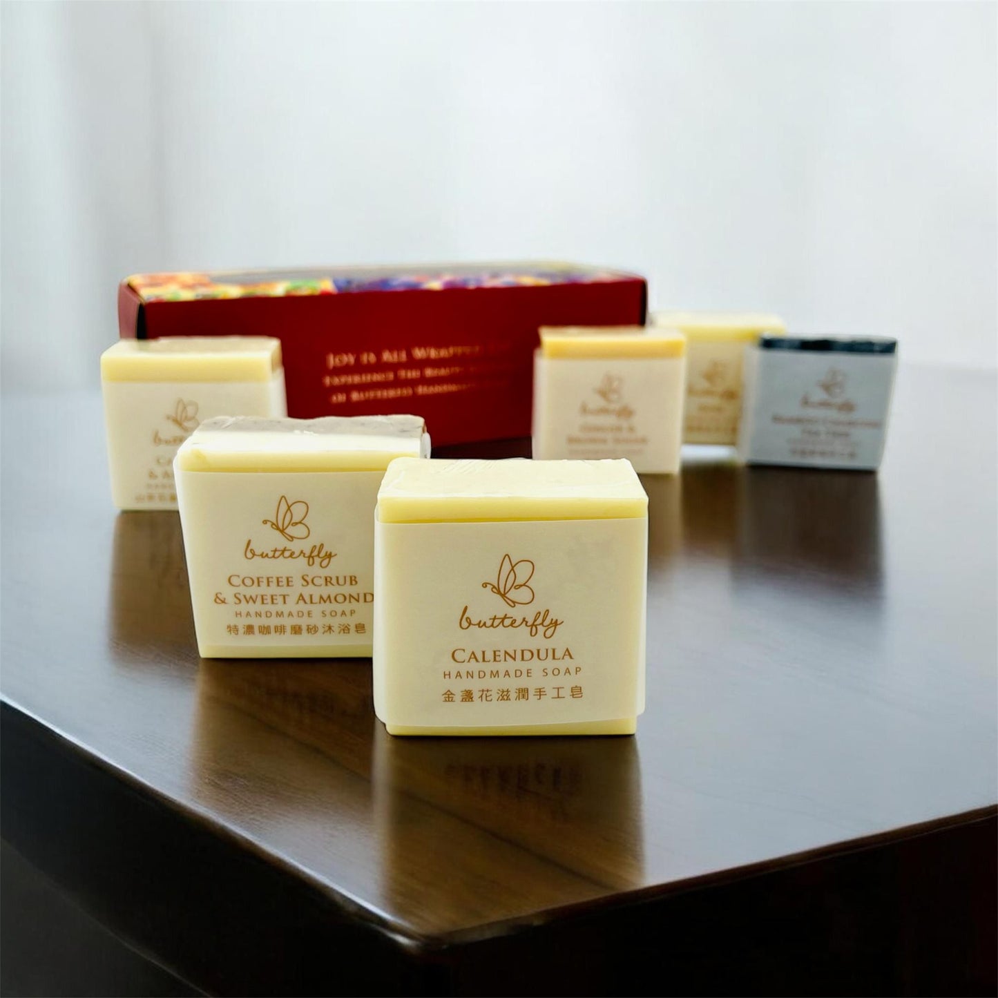 🦋 "Joyful Moments" Handmade Soap Gift Box