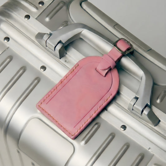 "there you go" Leather Luggage Tag