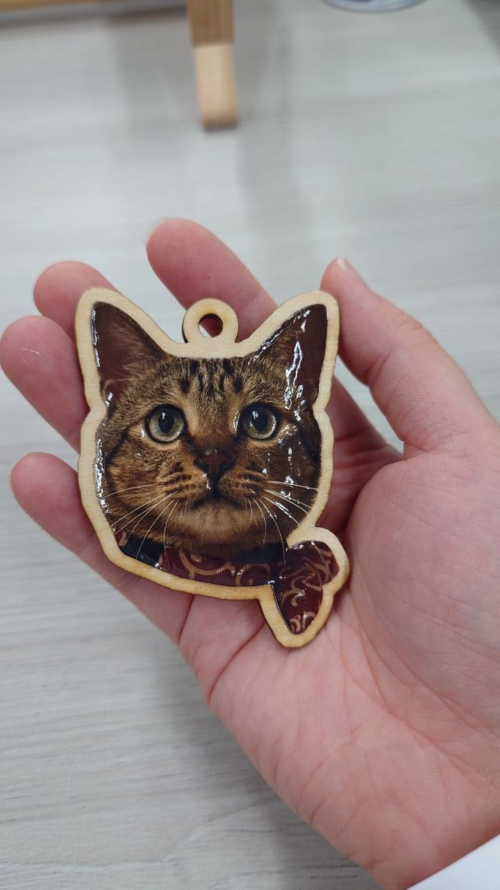 Cute Animal Wooden Ornament