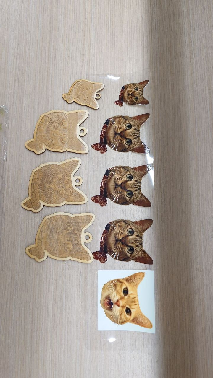 Cute Animal Wooden Ornament